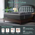 12"14" Gel Memory Foam Hybrid Pocket Spring Mattress Twin Full Queen King Bed Mattress In A Box, Medium Firm Motion Isolation