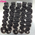 Alibele 13x6 HD Lace Frontal With Bundles Brazilian Body Wave Bundles With 13x6 Lace Front Long Hair Weave Bundles With Frontal