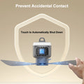 Portable Ceiling Fans Outdoor Camping Ceiling Fan Air Circulator 12000mAh Rechargeable Electric Fan for Home with Light Remote