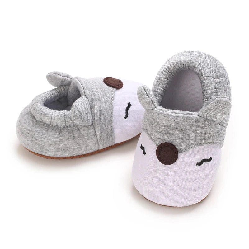 0-1Year Fashion Casual Shoes CartoonBaby Shoes Newborn Boy Girl First Walker Cute Spring and Autumn Pure Cotton Warm Soft Bottom
