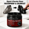 Leather Shoe Repair Cream, Black Dye Restorer for Fading & Scratches, Waterproof Polish for Daily Casual Shoes