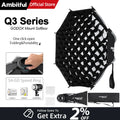 AMBITFUL Q3 40cm 60cm GODOX Mount Softbox SA-GD Speed Ring Matt Box Light Box For GODOX ML100 BI ML60 AD300Pro LED Flashlight