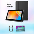 BAKEN 10-inch Tablet (Android 13, Quad-core, 2GB+32GB, supports 1TB expansion, WiFi 6, dual cameras); includes protective case