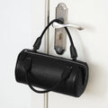 Top-Grain Leather Cylinder Bag Woman Minimalist Style 2026 New Handbag Soft Genuine Leather Boston Bag Pillow Bag Premium Feel