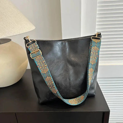 Women's Fashionable Solid Color Tote Bag, Casual | SAMAG