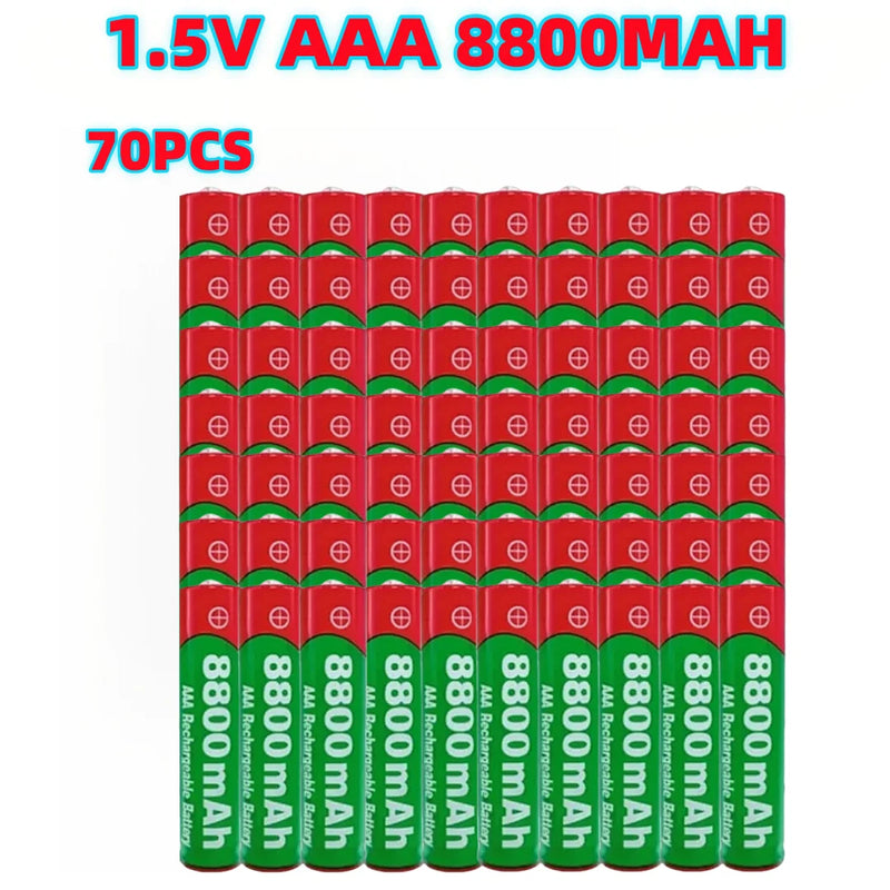 NEW 8800mAh Rechargeable Battery AAA  Alkalinity Battery 1.5 V AAA Battery for Clocks Mice Computers Toys So on