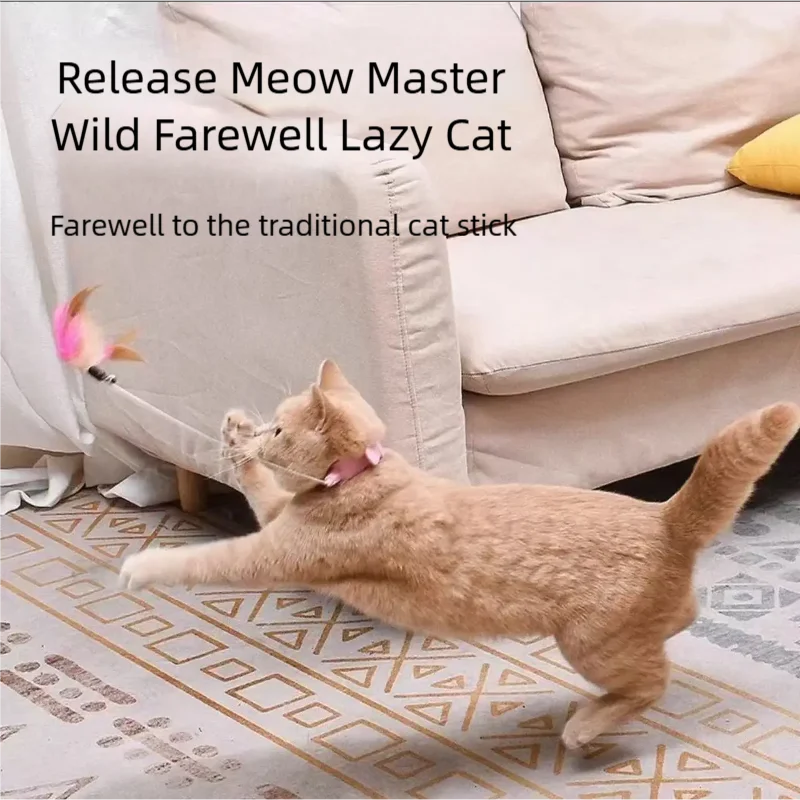 New Product Collar Cat Teaser Self-Entertainment Cat Toy Neck Collar Feather Bell Cat Toy Pet Supplies