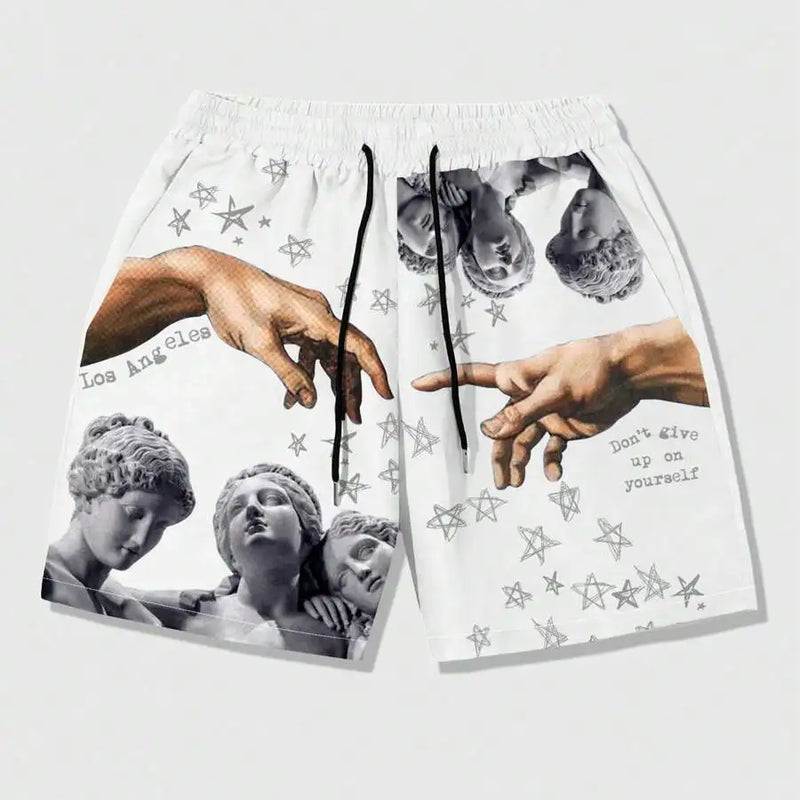 New Men's Summer Shorts Loose Luxury 3D Printing Casual | SAMAG