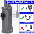 BAJETON BJ 9000 Audio Adapter to 2 Pin Connector Walkie Talkies Earpiece Speaker Mic for Radtel RT 950Pro BJ-9000 RTD TP 900PRO