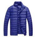 2026 Men Black Hooded Coat, Blue Zipper Control Winter Down Jacket, Green Lightweight Design Parkas Jaqueta, Asian Size M-5XL