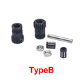 1Set Prusa i3 MK2/MK3 3D Printer Part Cloned Btech Dual Gears DIY Prusa i3 Steel Pulleys Kit 3D Printer Gears Extrusion Wheel