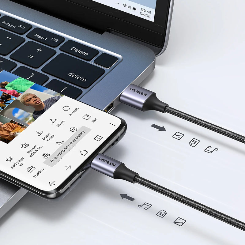 [2 Pack] UGREEN 3A USB Type C Cable For Xiaomi Samsung S25 S24 Fast Charging USB Data Cable 18W For iPhone 17 16 iPad Poco USB C