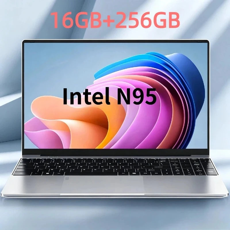 N95 Intel 2026 15.6 Inch Portable Laptop 32GB DDR4 2TB SSD 7500mAh Office Gamer Notebook Pro Backlit Fingerprint Unit