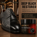 Black Shoe Color Restorer Cream, Leather Scratch Repair And Recolor Polish, Waterproof Shine for Men'S Dress Shoes