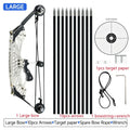 304 Stainless Steel Mini Compound Bow Set with 10 Arrows | SAMAG