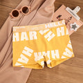 1-3pcs Women Cotton Panties Sports Boxer Underpants Ladies Breathable Letter Pants Mid-waist Beathable Cozy Boyshort Underwear