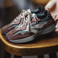 Maden Casual 70'S Retro Sneakers for Men's Thick Sole Jogging Breathable Casual Shoes Suede Checked Sporty Shoes