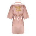 Rose Gold Kimono Satin Women Bathrobe Wedding Sister | SAMAG