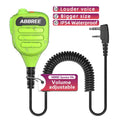 ABBREE AR-850 Speaker Mic Walkie Talkie Volume Adjustable IP54 Waterproof Compatible With Baofeng UV-5R UV-39 BF-888S Ham Radio