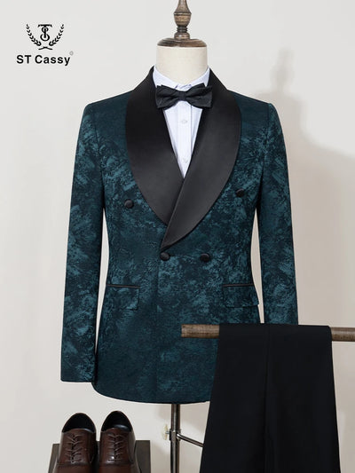 Luxury 2-piece suit set men's party outfit high-end | SAMAG