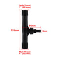 Automatic Fertilizer Kit 1/2'' 3/4" 1"Male Thread Venturi Fertilizer Injector With Flow Control Switch  Filter Hose Pipe Clamp