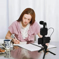 Smartphone Vlogging Kit With Tripod Phone Holder Mini Mic LED Fill Light Starter For Live Stream Video YouTube