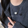 VENTFILLE 925 Sterling Silver Bead Geometry Necklace | SAMAG