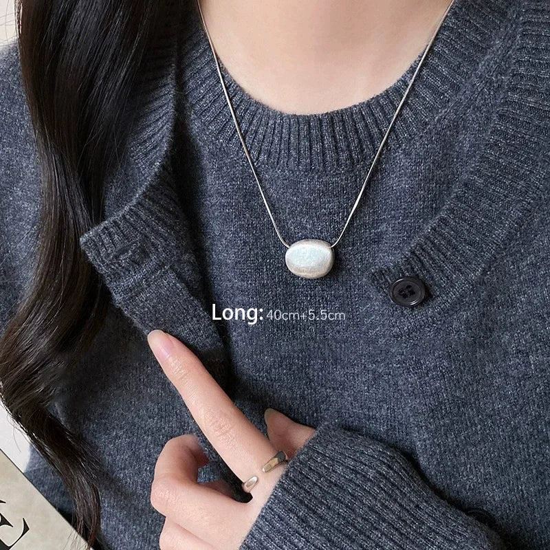 VENTFILLE 925 Sterling Silver Bead Geometry Necklace | SAMAG