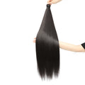 Gladys 28 Inch Crochet Braids Hair 3PCS 300g Synthetic Orange 60MW Ombre Brown T1B-330-276 Straight Braiding Hair Soft Pony Hair