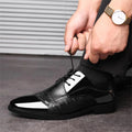 Men's Dress Shoes Business Oxfords Patent Leather Dress Shoes Classic Loafers Formal Derby Shoes For Men