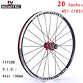 Bicycle Wheelset 20inch Novatec A271/F372SB V brake 451 406 4bearing 7-11speed 20 24H Aluminum alloy Folding wheels With QR