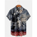 Summer Men's Hawaiian Shirt Movie Figures Horror Vintage | SAMAG