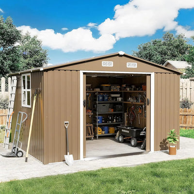 10FT x 8FT Sheds & Outdoor Storage, with 1 Large Window | SAMAG