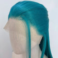Ashely Turquoise Green Wig 13*4 26inch Long Straight Wigs for Women High Quality Lolita Synthetic Lace Wigs for Cosplay  통가발