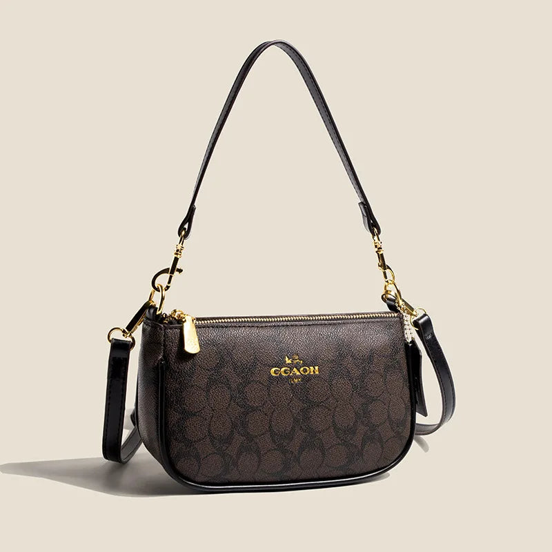 High-End Women's Underarm Shoulder Bag Classic Vintage Ladies Crossbody Handbag Elegant Designer Leather Messenger Bag For Women