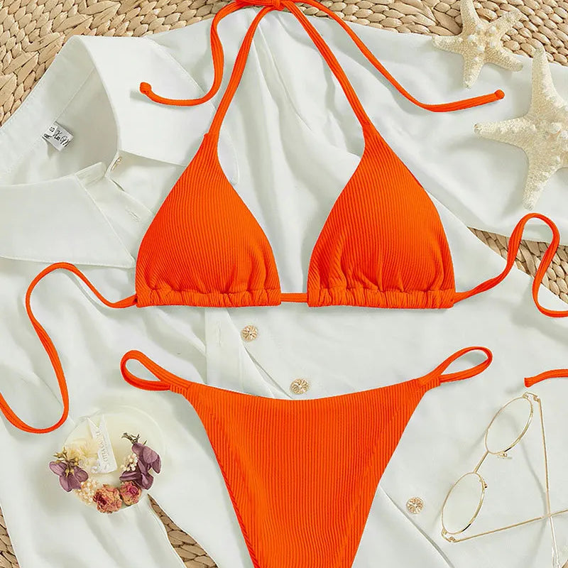 Bikini Set Pad Beach Triangle Swimwear Women XS-XL Maio | SAMAG
