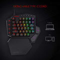 Redragon K585 DITI One-Handed RGB Mechanical Gaming Keyboard,Wrist Rest 42 Keys Type-C Professional Gaming Keypad Hot-Swappable