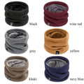 Unisex Thermal Knitted Neck Gaiter Winter Sport Scarf Windproof Face Cover For Skiing Running Cycling Cold Weather Outdoor