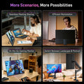 WonTim 16.0" 4K OLED Screen Portable Monitor 100% DCI-P3 Display 1MS Eye Care PC 120hz For Laptop Mac NUC Mini PC VESA LS Stand