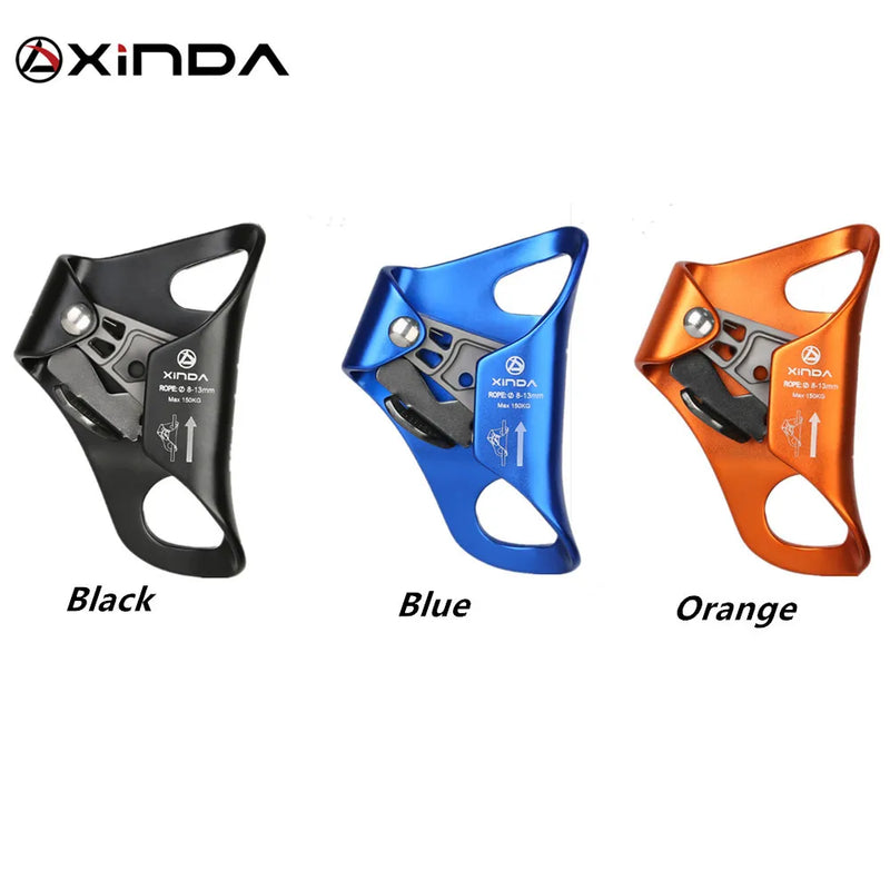 XINDA Outdoor Camping Rock Climbing Chest Ascender Safety Rope Ascending Anti Fall Off Survival Vertical Rope Climbing Equipment