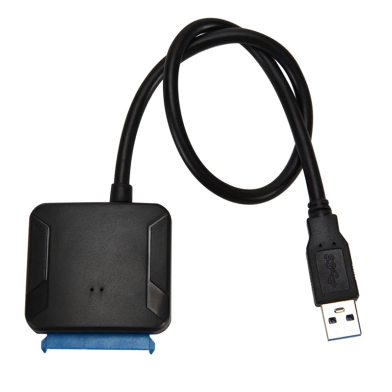 USB 3.0 to SATA Cable SATA III Hard Drive Adapter Converter for 2.5" 3.5" SSD HDD Hard Drive Disk with 12V/2A Power Adapter