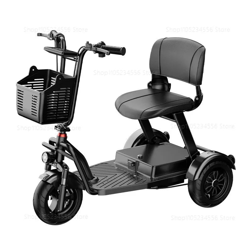Elderly Commuting Car Folding Electric Bike Tricycle Adult Commuting Picking Up and Dropping Off Children Parent-child Seat