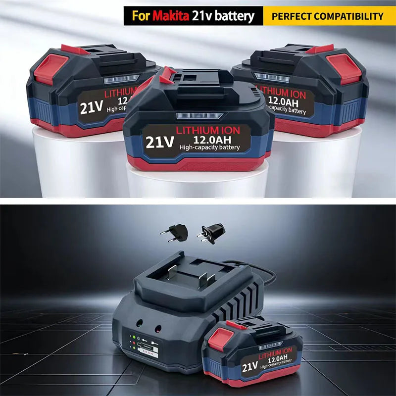 for Makita6.0Am 9.0Am 12.0Am 18V 12.0Ah Rechargeable Battery for Makita Cordless Drill & Power Tools