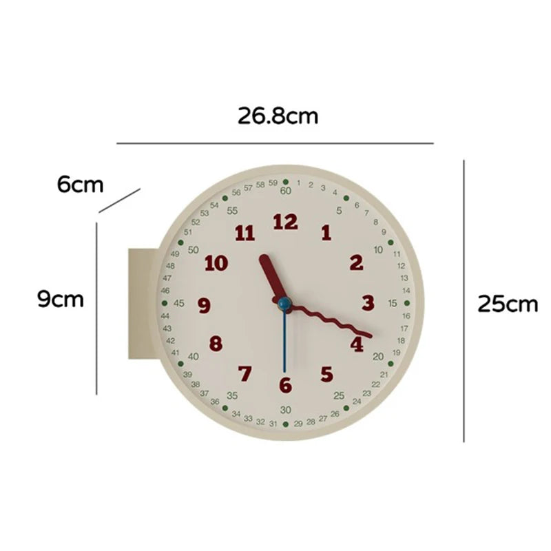Modern Wall Clock Corridor Living Room Double Sided Clock Minimalist Creative Design Corner Clocks  Household Decorative Clocks