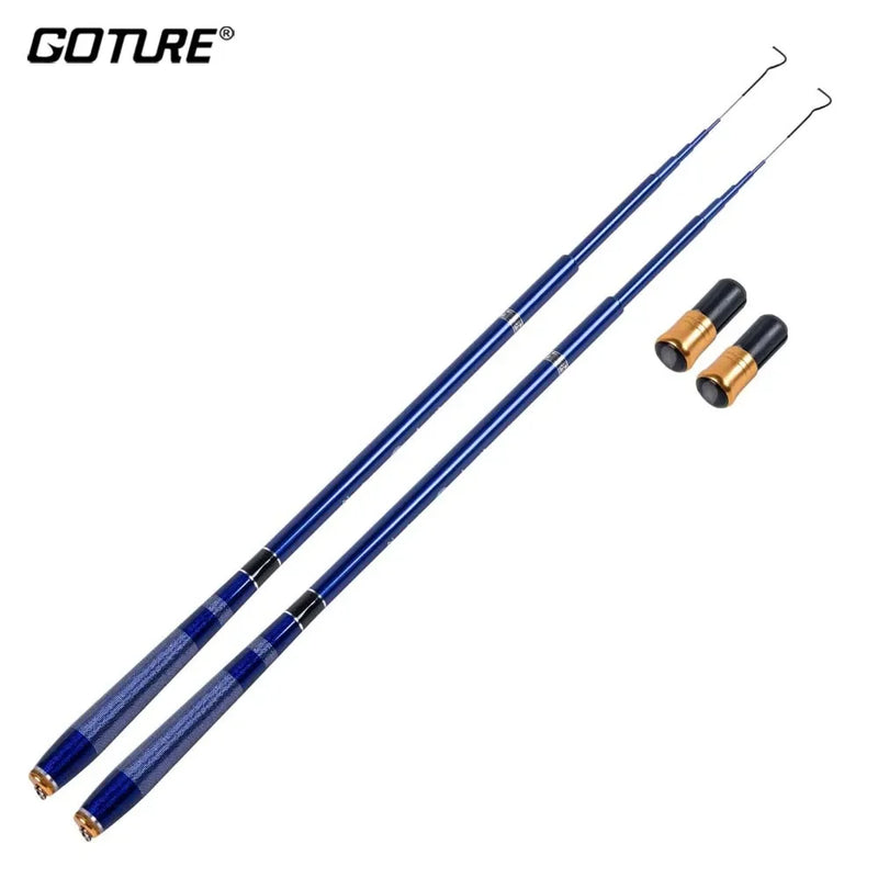 Goture 1.8m 2.4m 2.7m 3.0m 3.6m Stream Ultralight Feeder Pole Mini Superhard Telescopic Fishing Rod Freshwater Carp Fishing