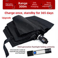 Umbrella Anti-attack Retractable Self Defense Night Light Agent Anti-explosion Umbrella 3 Section Throwing Car Rainshade