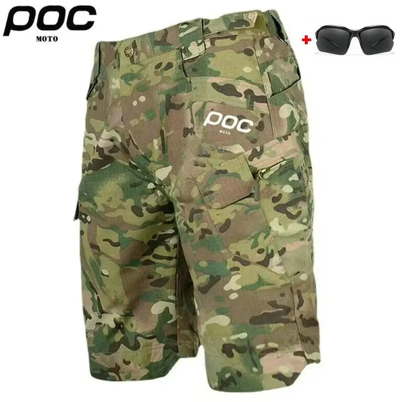 MOTO POC MTB Shorts Men's Mountain Bicycle Short Offroad DH Motorcycle Bike 2025 Outdoor Sports Quick Dry Downhill Short Pants