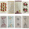 5Pcs/lot 41x64cm 100% Cotton Colorful Printed Tea Towel Dish Cleaning Cloth Table Napkins Cooking Tools Kitchen Hand Towels