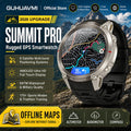 2026 Military Satellite Offline Map GPS Smart Watch Men 1.43''AMOLED Bluetooth Call Compass 5ATM Waterproof 170+Sport Smartwatch