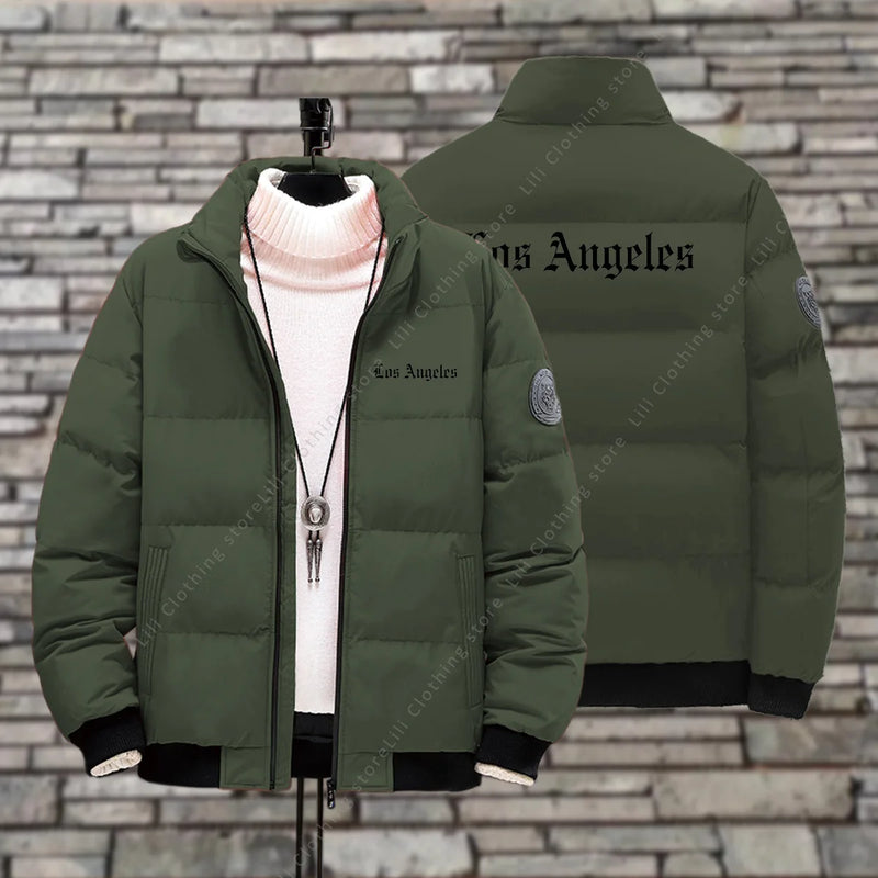 Los anegles Men's Down Jackets Winter Jackets Thick Warm High-quality fashion Parkas Coats Clothing Fashion Men Puffer Jacket